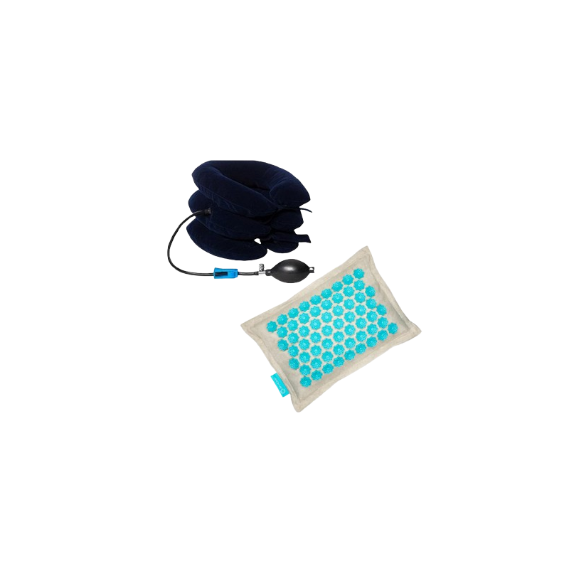 NeckTrack + coussin acupression Zen Flower fleurs de champ - douleurs du cou - Medi-Lum