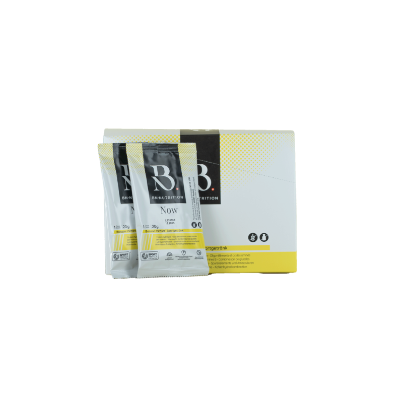 Boisson sportive NOW BN Nutrition – Énergie, hydratation et récupération – Saveur citron