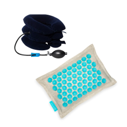 NeckTrack + coussin acupression Zen Flower fleurs de champ - douleurs du cou - Medi-Lum