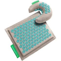 Set de voyage Pranamat Eco – Mini-tapis & coussin Moon pour massage et relaxation – Acupression naturelle