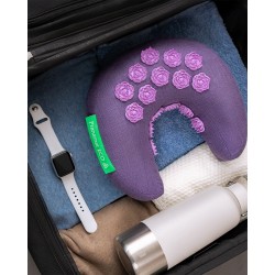 Set de voyage Pranamat Eco – Mini-tapis & coussin Moon pour massage et relaxation – Acupression naturelle