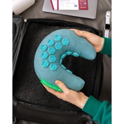Set de voyage Pranamat Eco – Mini-tapis & coussin Moon pour massage et relaxation – Acupression naturelle