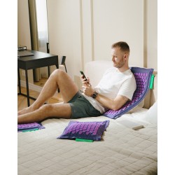 Pranamat Eco Set complet – Tapis, Coussin et Mini Tapis d’Acupression Naturels