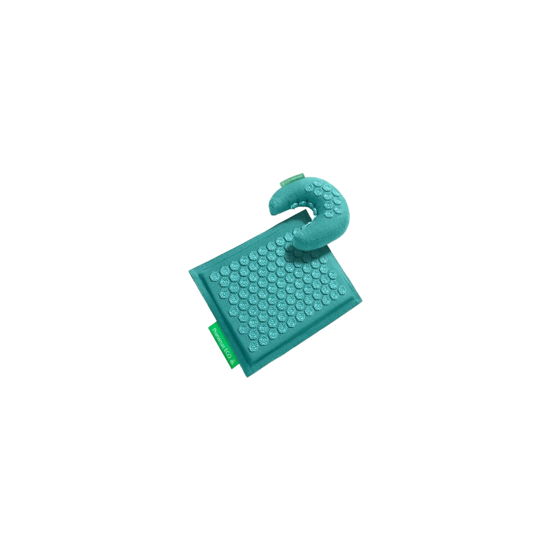 Set de voyage Pranamat Eco – Mini-tapis & coussin Moon pour massage et relaxation – Acupression naturelle